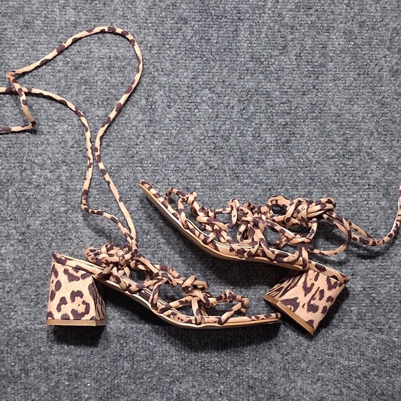 Public Desire Freya Strappy Sandals Animal Print Size  5‎ - Picture 9 of 10